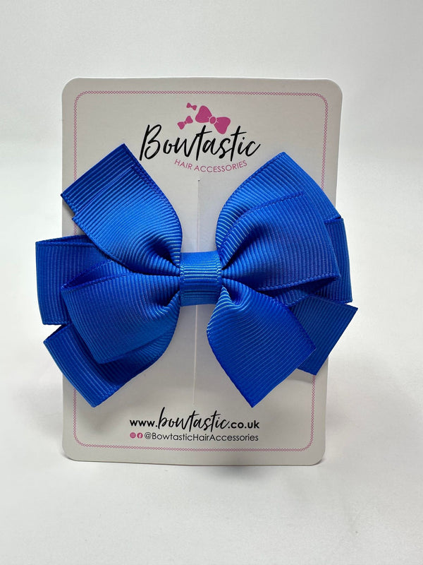 3.25 Inch Flat Double Bow - Royal Blue
