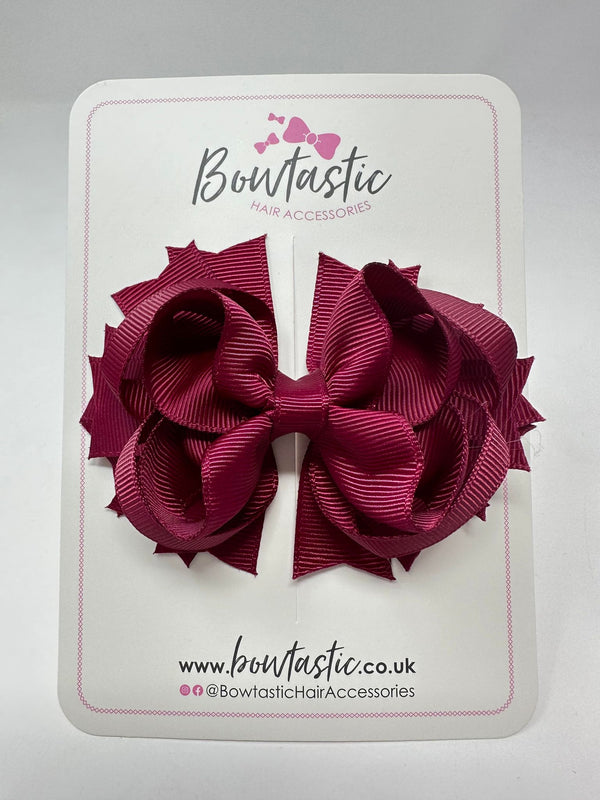 3.5 Inch Ring Bow - Wine