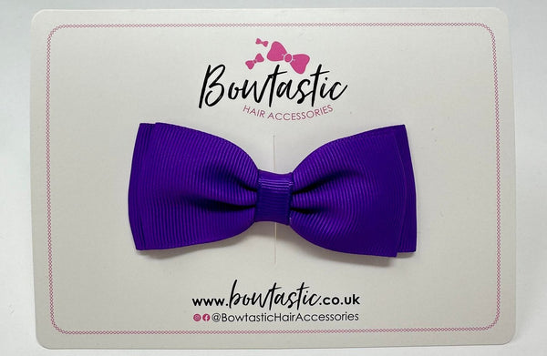 3.25 Inch Double Layer Bow - Purple