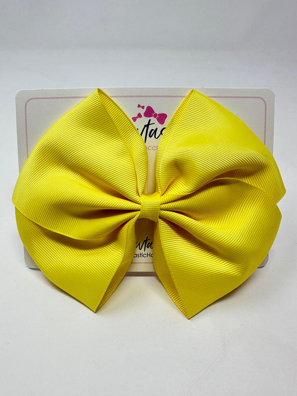 6 Inch Flat Bow - Lemon