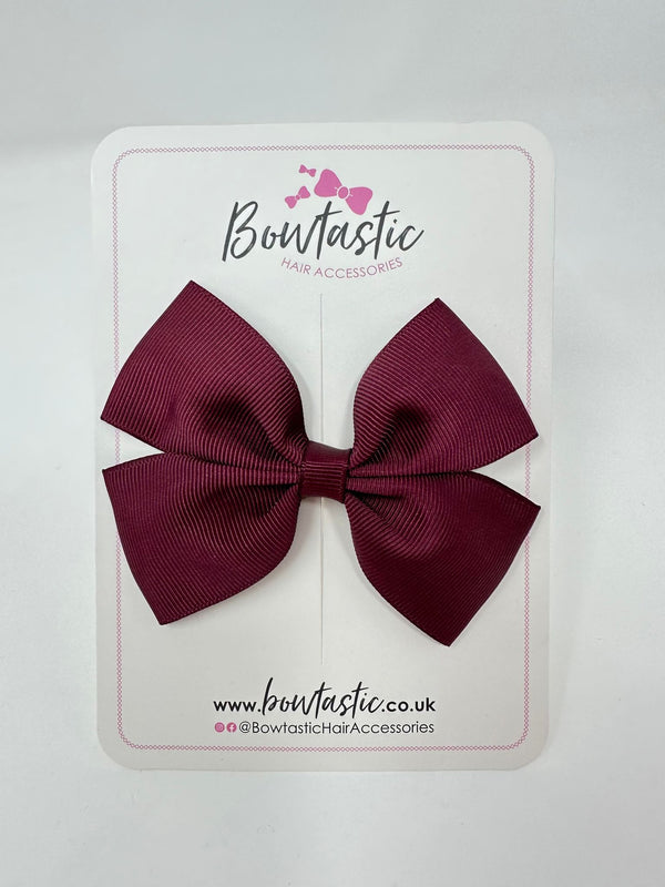 4 Inch Butterfly Bow - Burgundy