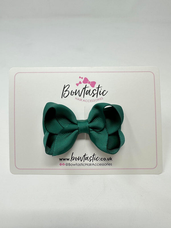 3 Inch Double Bow - Hunter Green