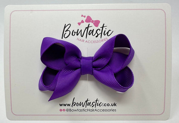 3 Inch Double Layer Bow - Purple