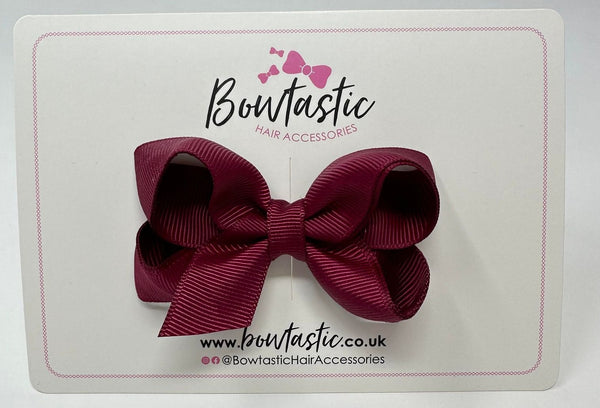 3 Inch Double Layer Bow - Wine