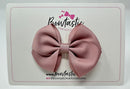 3 Inch Flat Bow - Antique Mauve