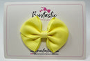 3 Inch Flat Bow - Baby Maize