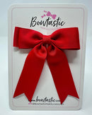 3.5 Inch Tail Bow Thin Elastic - Red