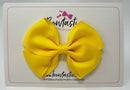 3.5 Inch Flat Bow - Daffodil