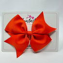 5 Inch Flat Bow - Autumn Orange