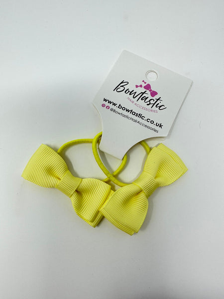 1.75 Inch Bow Thin Elastic - Baby Maize - 2 Pack
