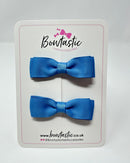 2.75 Inch Flat Bow - Porcelain Blue - 2 Pack