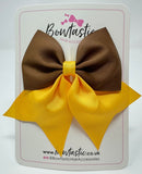 3.5 Inch Flat Tail Bow - Turftan & Yellow Gold