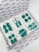 School Bundle - Jade Green & White - 14 Pack - Backing Cards Not Included