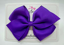 5 Inch Flat Bow - Purple