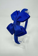3 Inch Butterfly Bow Alice Band - Cobalt