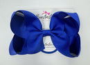 6 Inch Bow Bobble - Cobalt