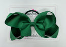 5 Inch Bow Bobble - Forest Green