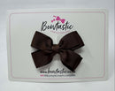 3 Inch Layer Butterfly Bow - Brown