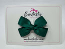 3 Inch Layer Butterfly Bow - Hunter Green
