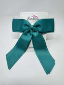 7 Inch Tail Bow - Jade Green