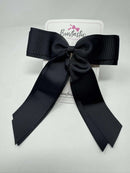 7 Inch Tail Bow - Black