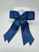 7 Inch Tail Bow - Light Navy