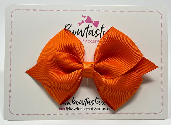 4 Inch Flat Bow Style 2 - Russet Orange