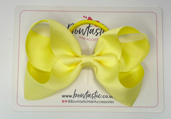 4.5 Inch Bow Bobble - Baby Maize