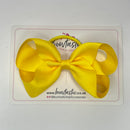 4.5 Inch Bow Bobble - Daffodil