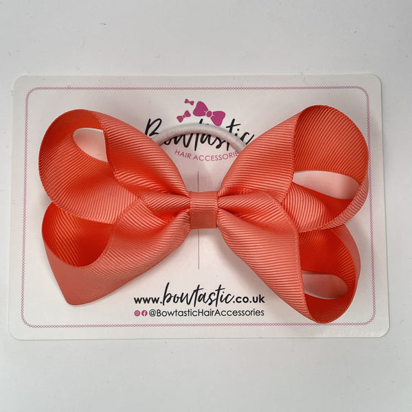 4.5 Inch Bow Bobble - Light Coral