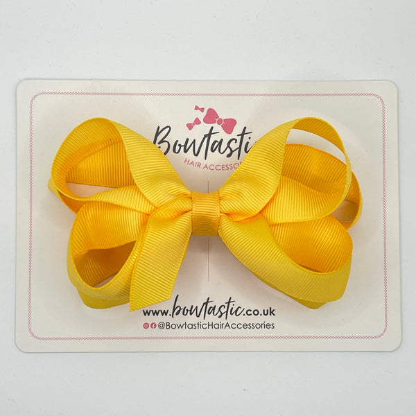 4.5 Inch 2 Layer Bow - Yellow Gold