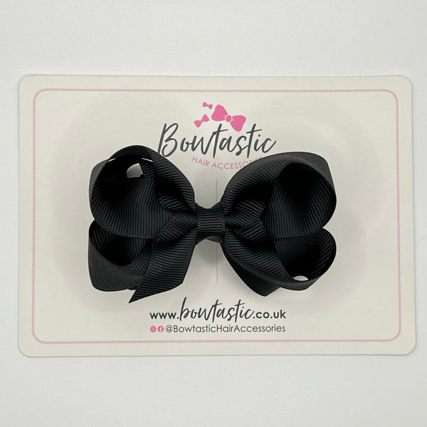 3.5 Inch 2 Layer Bow - Black