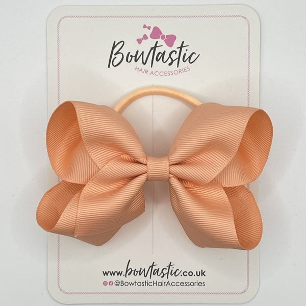 4 Inch Bow Bobble - Peach