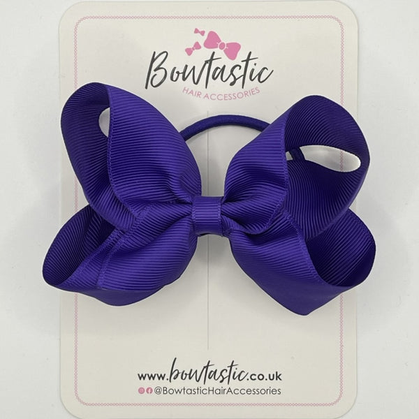 4 Inch Bow Bobble - Regal Purple