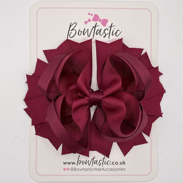 4.5 Inch Ring Bow - Wine