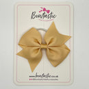 3.5 Inch Flat Bow Thin Elastic - Raw Silk