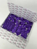 School Bundle - 5 Matching Pairs - Clips & Bobbles - Purple