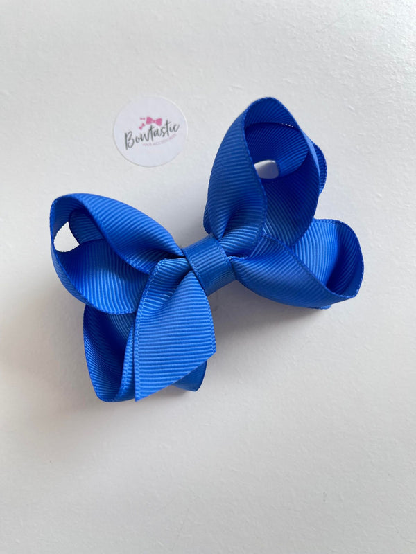 3.5 Inch 2 Layer Bow - Royal Blue