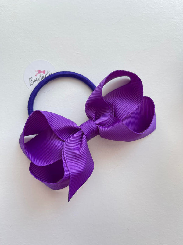 3.5 Inch Bow Bobble - Purple