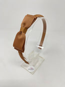 3 Inch Flat Bow Alice Band - Chipmunk
