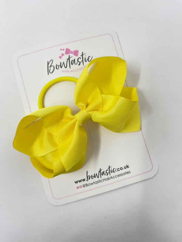 4.5 Inch Bow Bobble - Lemon