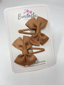 2.5 Inch Butterfly Snap Clips - Chipmunk - 2 Pack