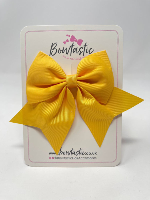 3.5 Inch Flat Tail Bow - Yellow Gold
