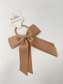 4.5 Inch Tail Bow Bobble - Latte