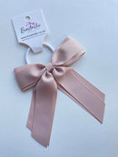 4.5 Inch Tail Bow Bobble - Vanilla