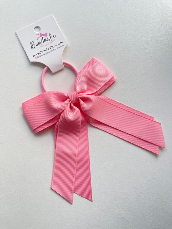 4.5 Inch Tail Bow Bobble - Pink