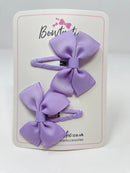 2.5 Inch Butterfly Snap Clips - Light Orchid - 2 Pack