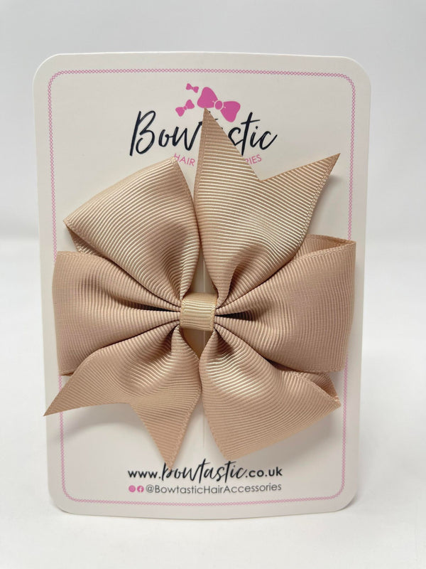 4 Inch Pinwheel Bow - Tan
