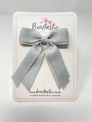 3 Inch Tail Bow - Shell Grey