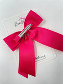 4.5 Inch Tail Bow - Shocking Pink